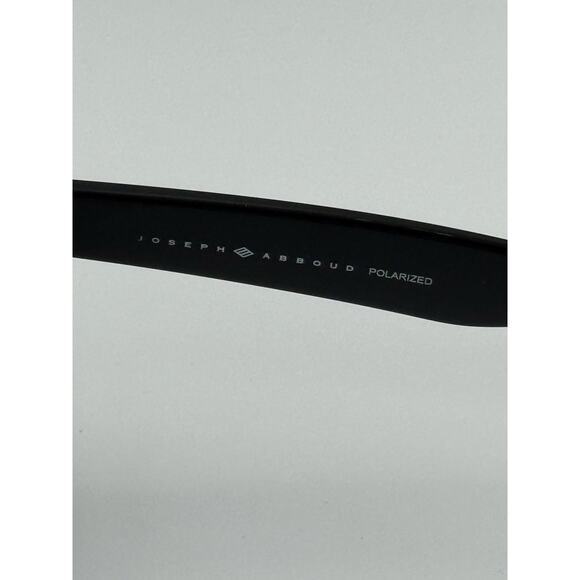 Joseph Abboud JA6007 Polarized Black Rectangle Sunglasses with Case - Picture 4 of 4